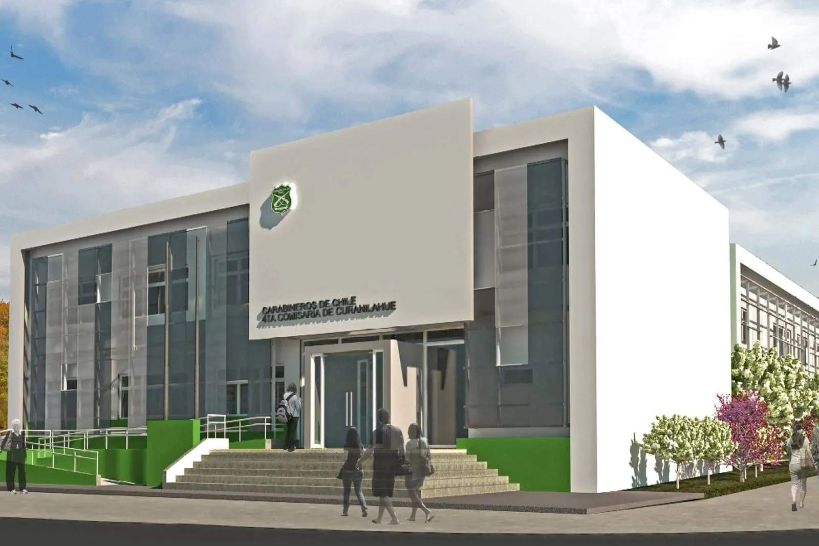 4ta Comisaría de Curanilahue, proyecto arquitectónico institucional en Curanilahue