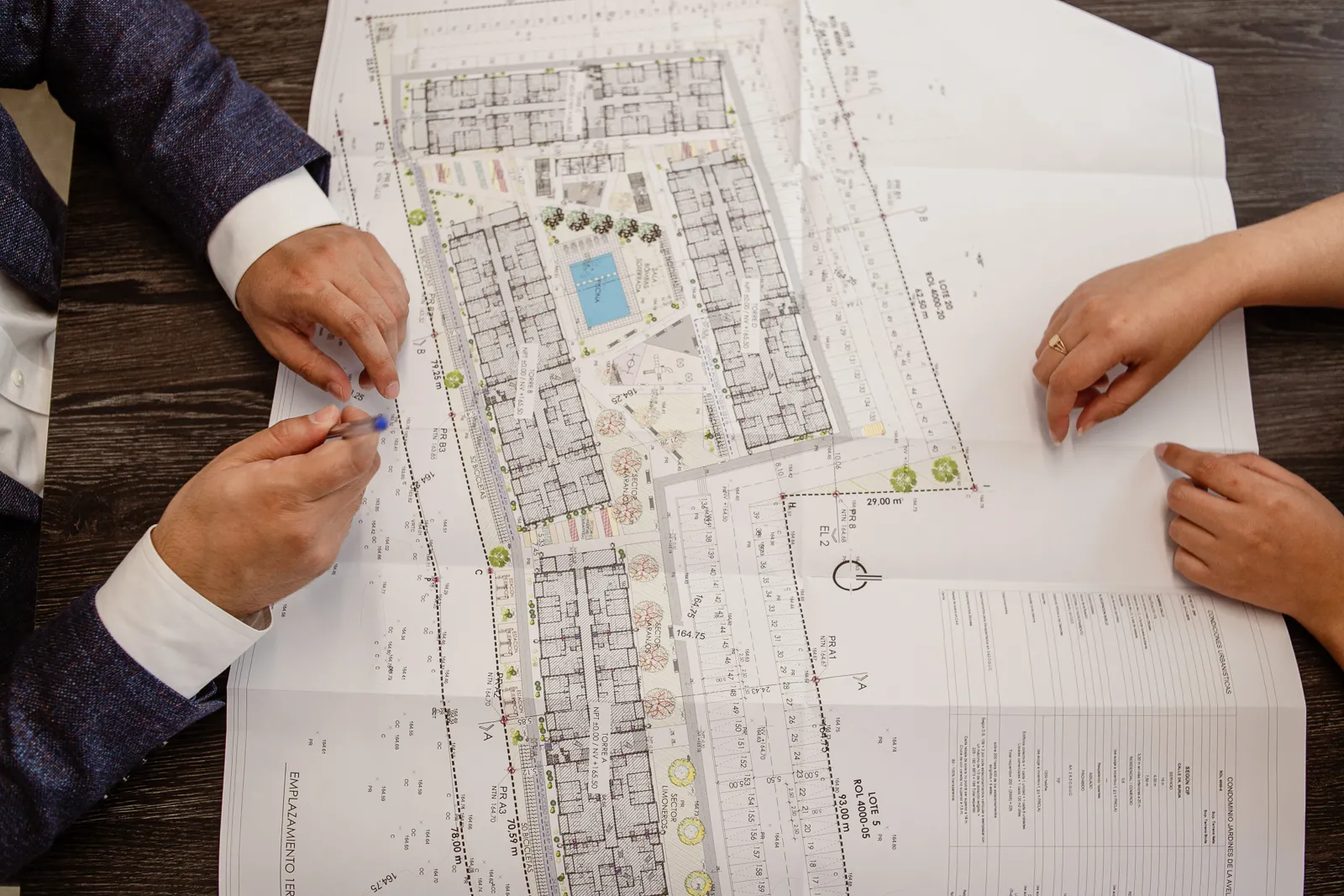 Plano de emplazamiento de un proyecto en Concepción